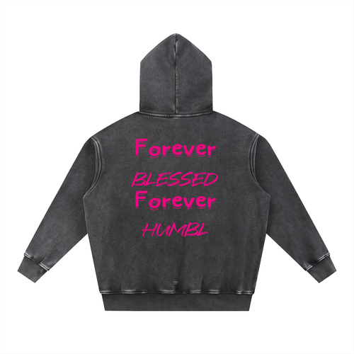"forever blessed" Oversize Hoodie