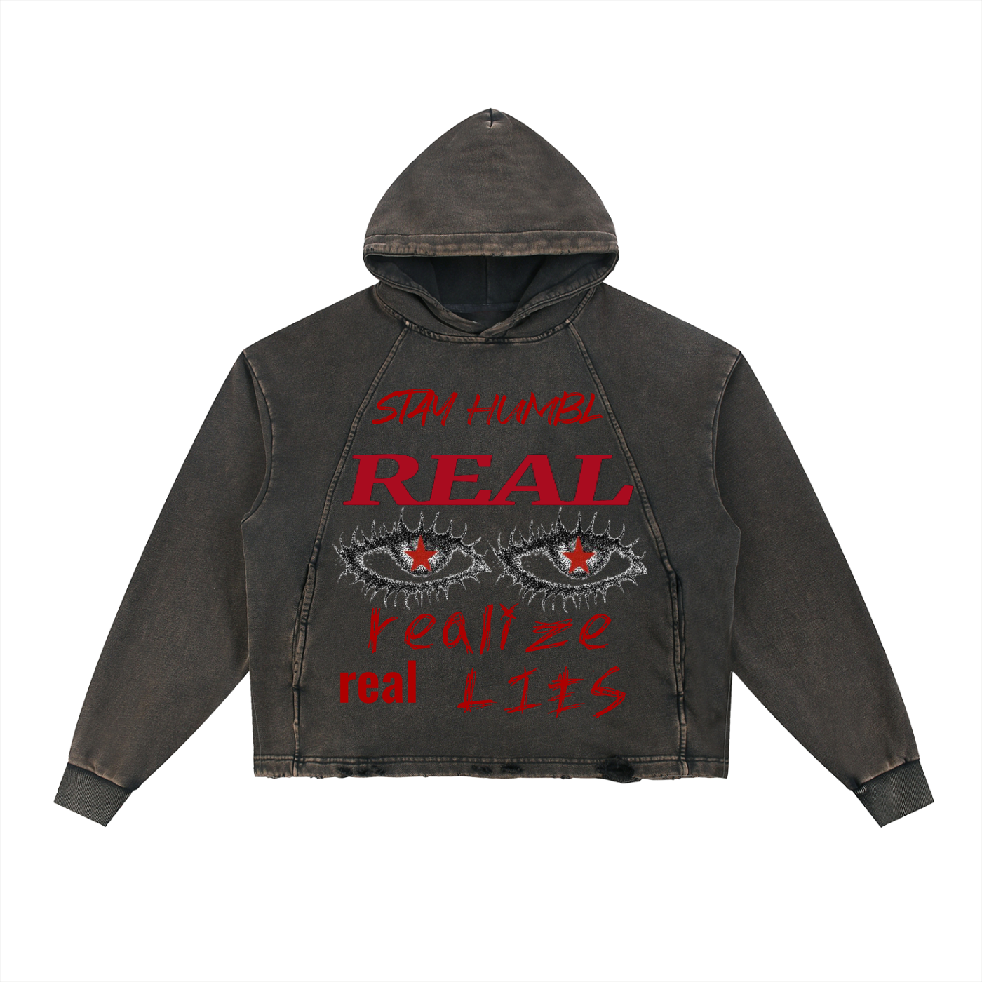 "Realize Real Lies" Over sized Hoodie